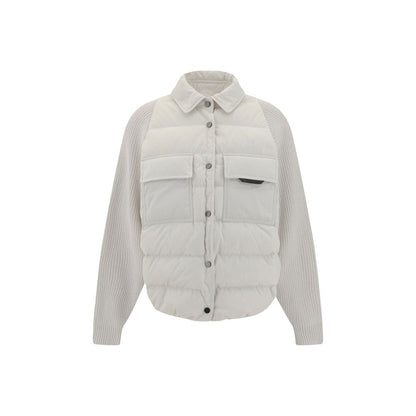 Brunello Cucinelli White Polyamide Coat
