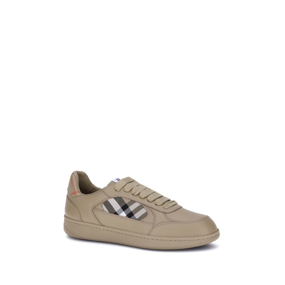 Burberry Beige Rubber Low Top Sneakers
