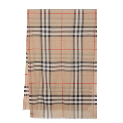 Burberry Check wool and silk scarf Scarves Hats & Gloves