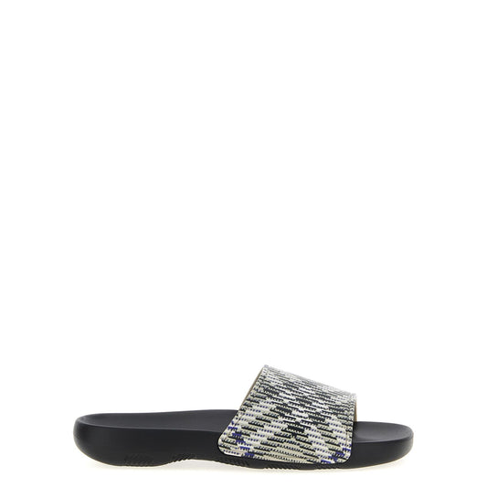 Burberry Multicolor Polyurethane Slides