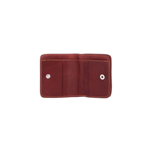 Guidi elegant red kangaroo leather wallet with card slots Small Leather Goods Guidi Saddle Brown