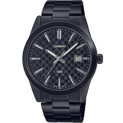 CASIO COLLECTION Mod. DATE - CARBON LOOK - BLACK WATCHES