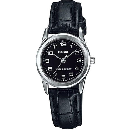 CASIO COLLECTION Mod. LADY 3H. LEATHER - BLACK