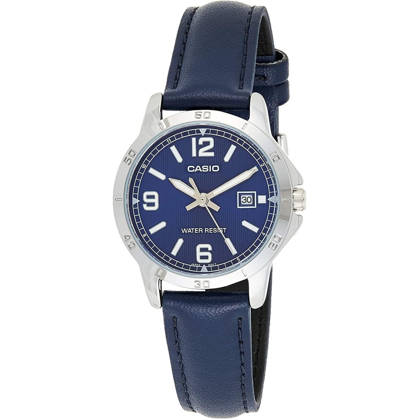 CASIO COLLECTION Mod. LADY DATE. LEATHER - BLUE WATCHES