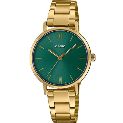 CASIO COLLECTION Mod. LADY EASY TIME - GOLD. GREEN WATCHES