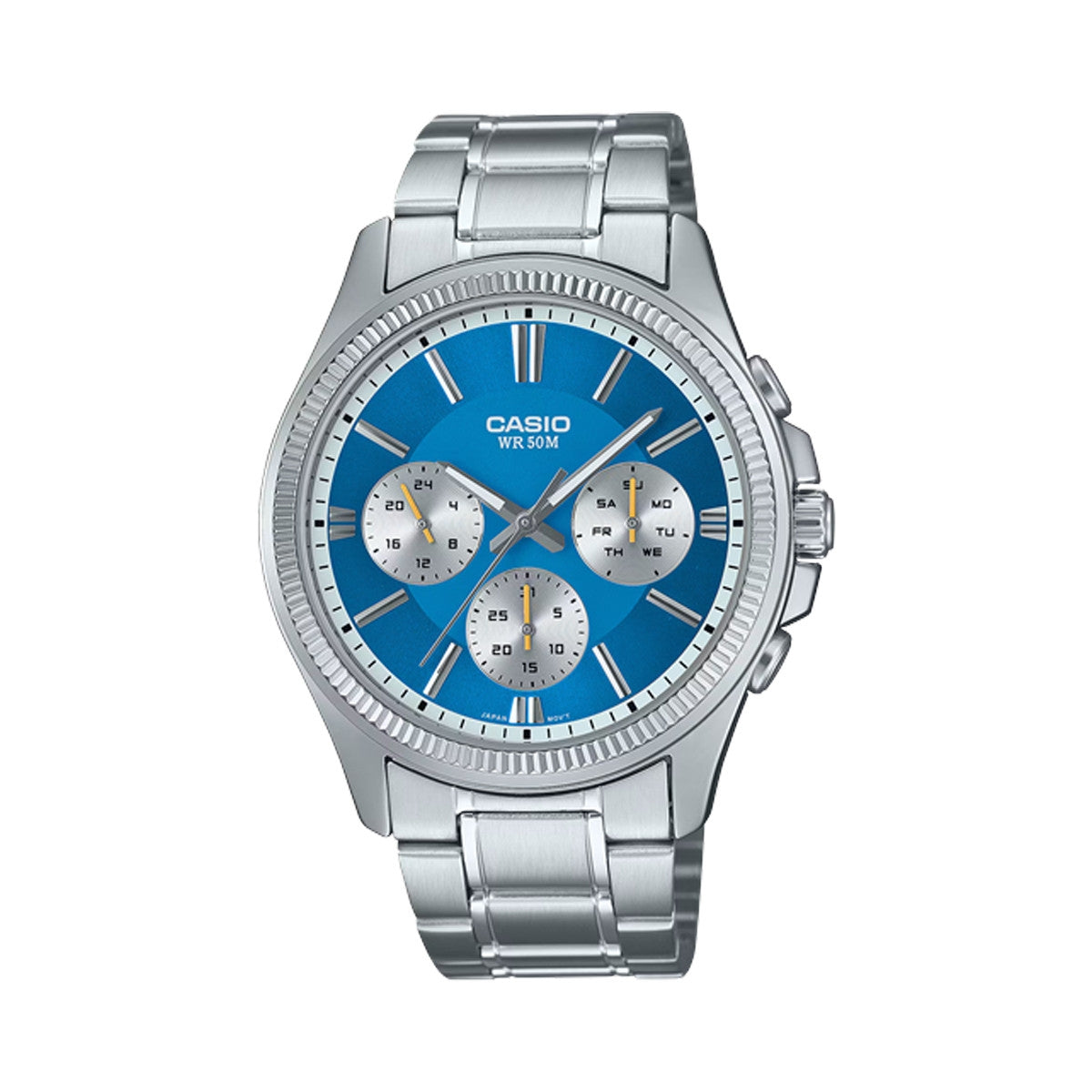 CASIO Mod. DAY DATE MULTIFUNCTION - LIGHT BLUE-0