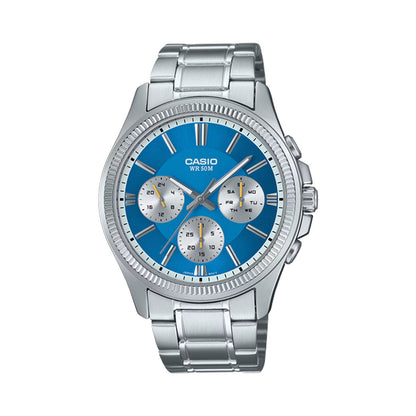 CASIO Mod. DAY DATE MULTIFUNCTION - LIGHT BLUE-0
