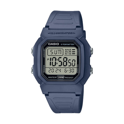 CASIO TIMELESS COLLECTION Mod. DIVER - DOUBLE TIME. ALARM. CHRONOGRAPH - 10 Year Battery - BLUE AVIO