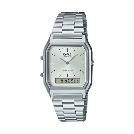 CASIO VINTAGE Mod. EDGY COLLECTION SUNRAY DIAL - SILVER