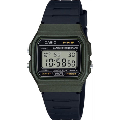 CASIO VINTAGE Mod. F-91 BIO RESIN STRAP - FOREST GREEN