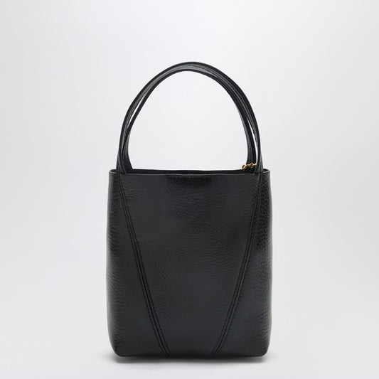 Chloé Small Spin black leather tote bag CH25SS812N84/R_CHLOE-001_100