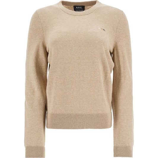 A.P.C. cotton therese pullover Knitwear A.P.C. Tan