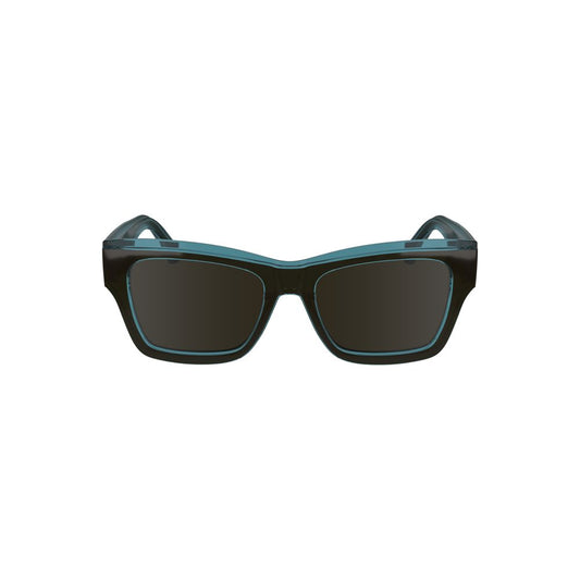 Calvin Klein Brown Bio-Based Fabric Men Sunglasses with eco-friendly square frame and iconic design.