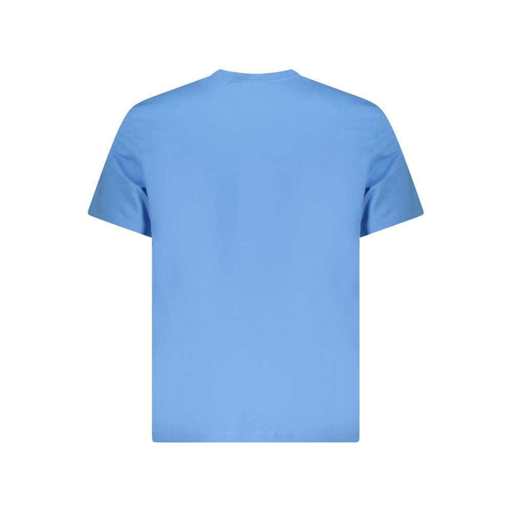 Calvin Klein Light Blue Cotton Men T-Shirt showcasing chic simplicity with comfortable fit.