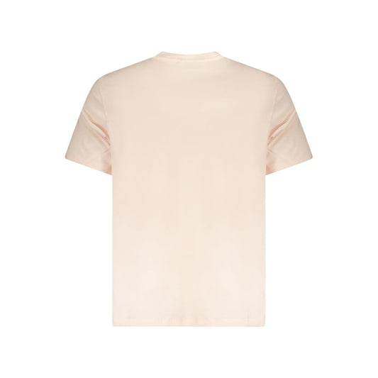 Calvin Klein Calvin Klein Pink Cotton Men T-Shirt Elevate your style quotient with the iconic Calvin Klein touch in this sleek pink t-shirt. Crafting a signature look with its eye-catching embroidered logo, this crew neck tee embodies casual luxury and un