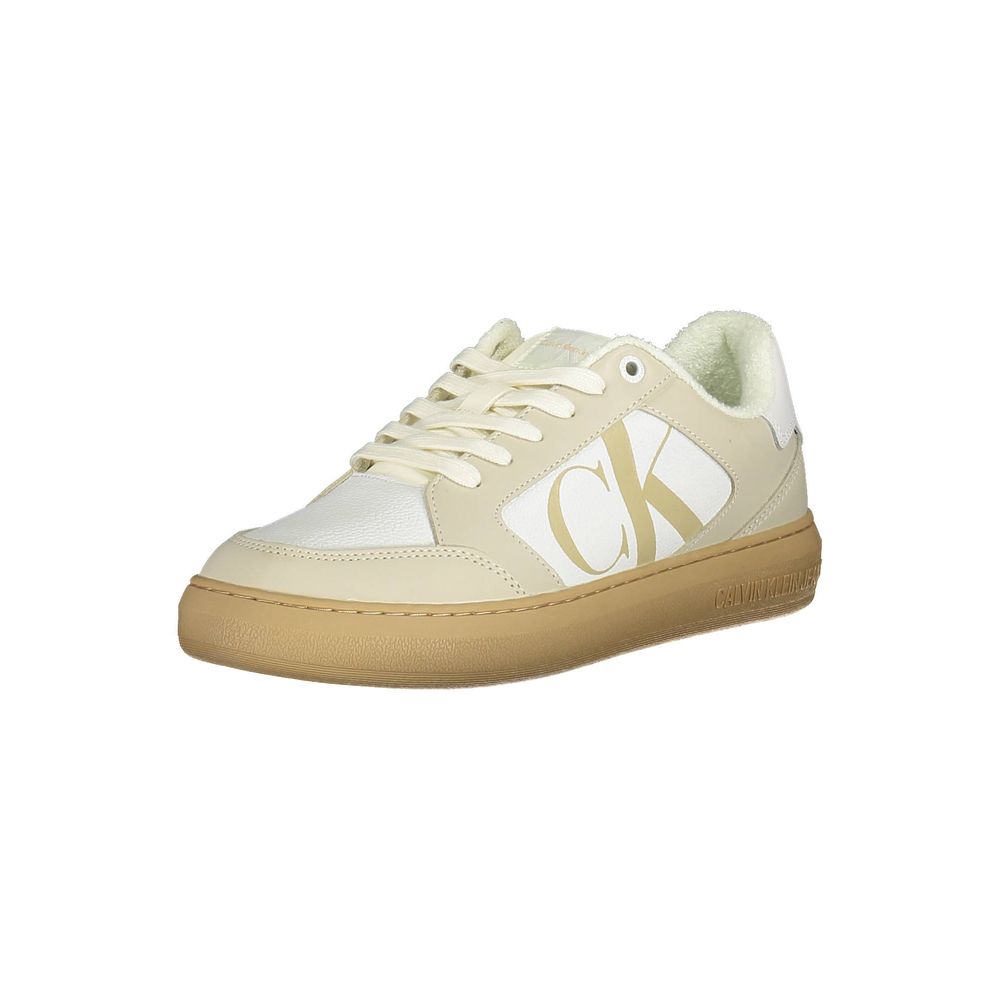 Calvin Klein White Polyester Sneaker