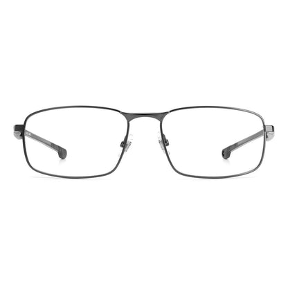Carrera Ducati Gray Metal Glasses (Frames) front view showing rectangular design and metal frame