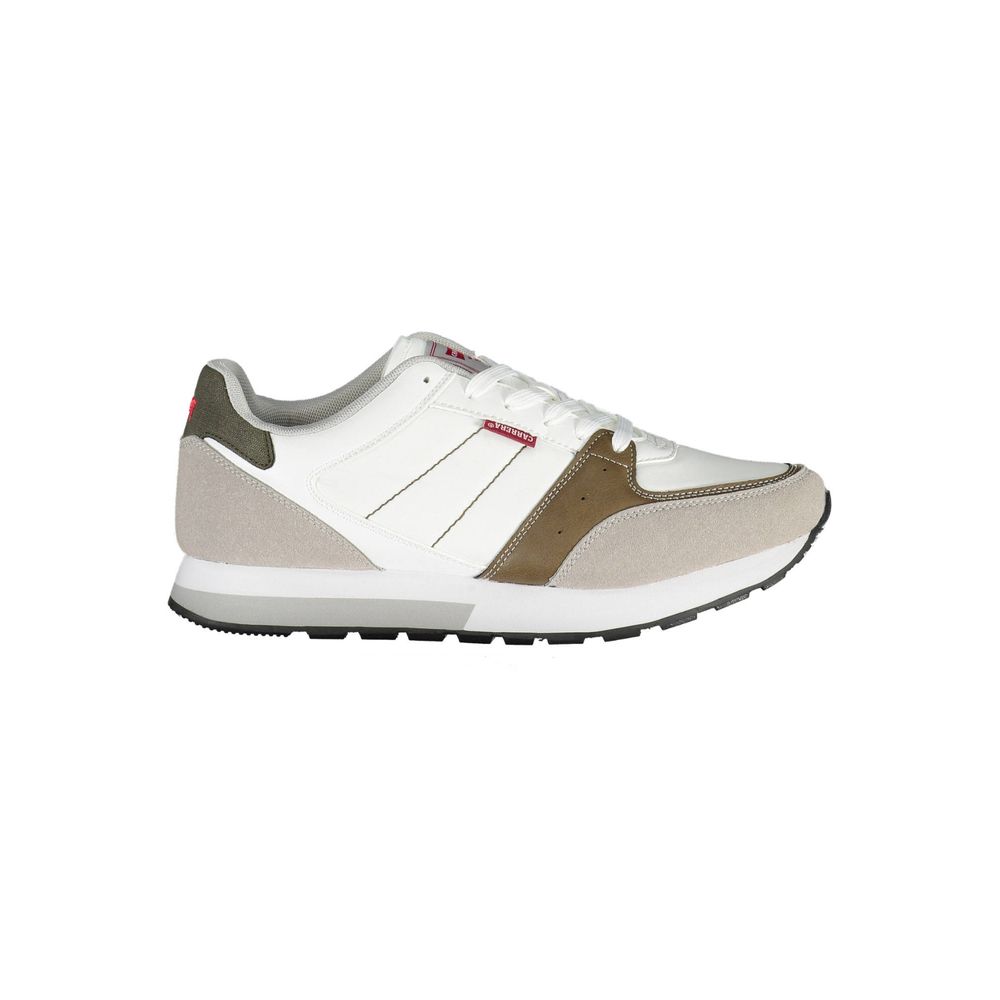 Carrera White Polyester Men Sneaker with bold design and Carrera logo