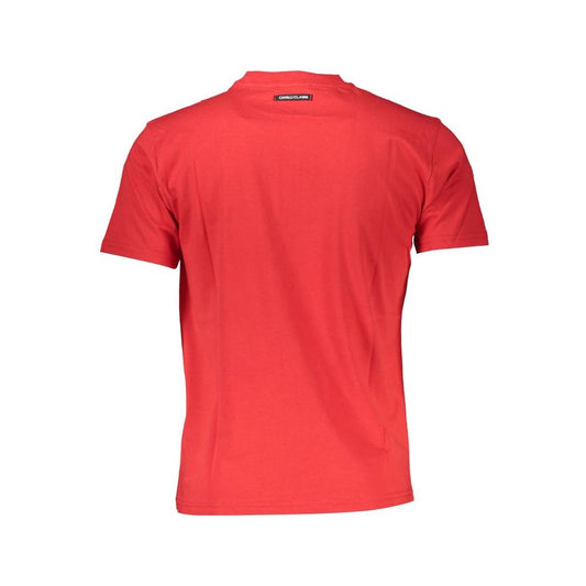 Cavalli Class Cavalli Class Red Cotton Men T-Shirt CA-21337-M