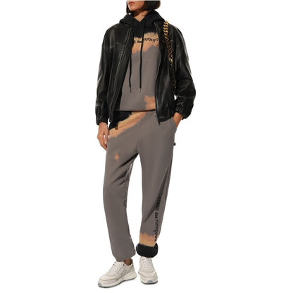 Comme Des Fuckdown Gray Cotton Women Track Pant