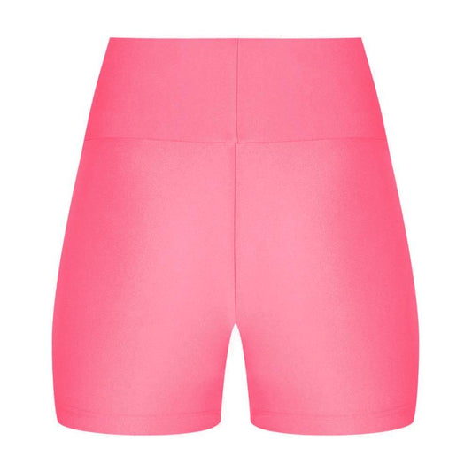 Comme Des Fuckdown Comme Des Fuckdown Pink Polyester Short Comme des Fuckdown stretch lycra biker shorts with front logo print