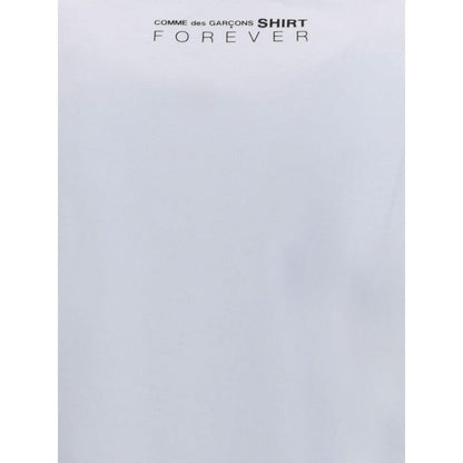 Comme Des Garçons White Cotton Long Sleeve T-Shirt