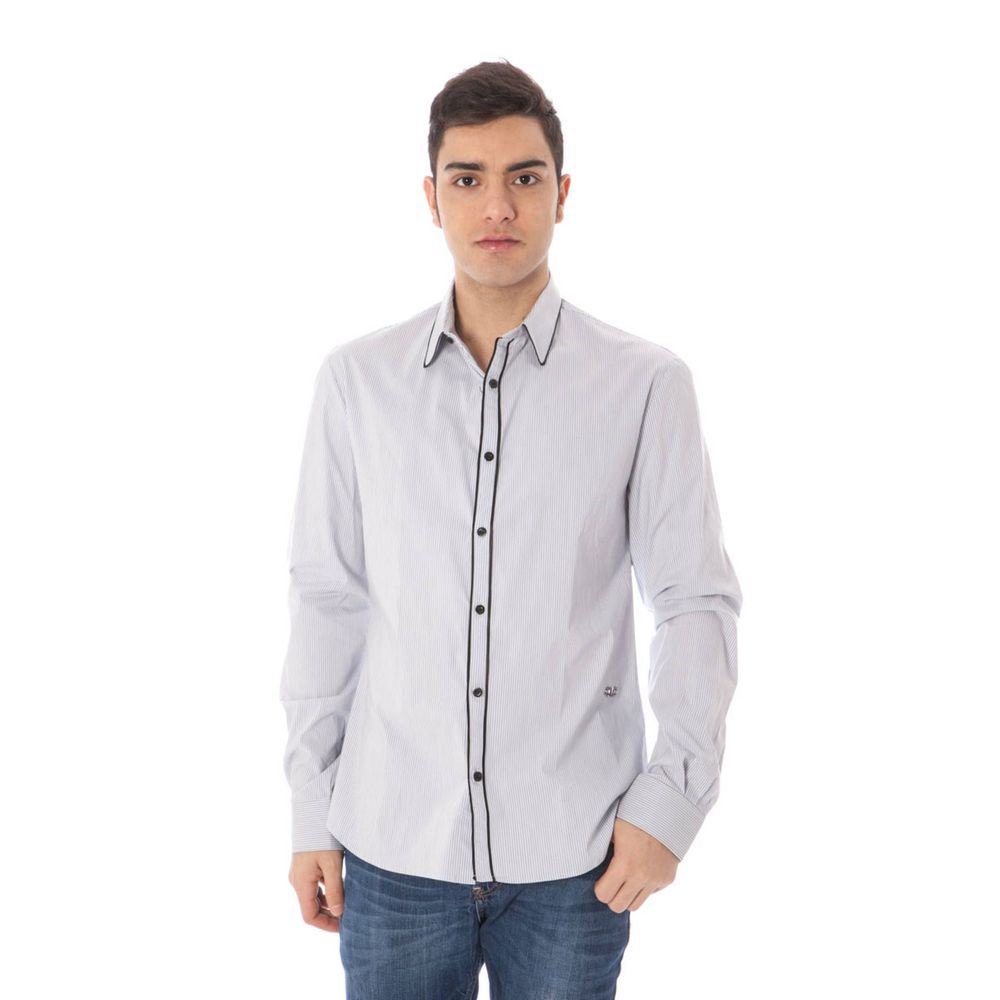 Costume National Blue Cotton Shirt