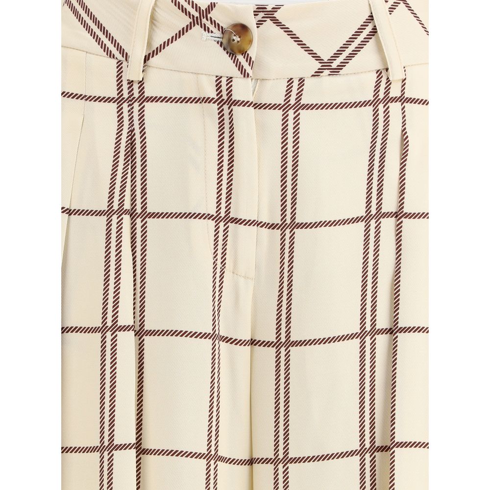 Crida Milano Multicolor Viscose Casual Pants