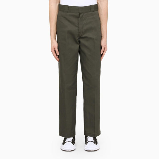 DICKIES 874 olive green straight-leg trousers