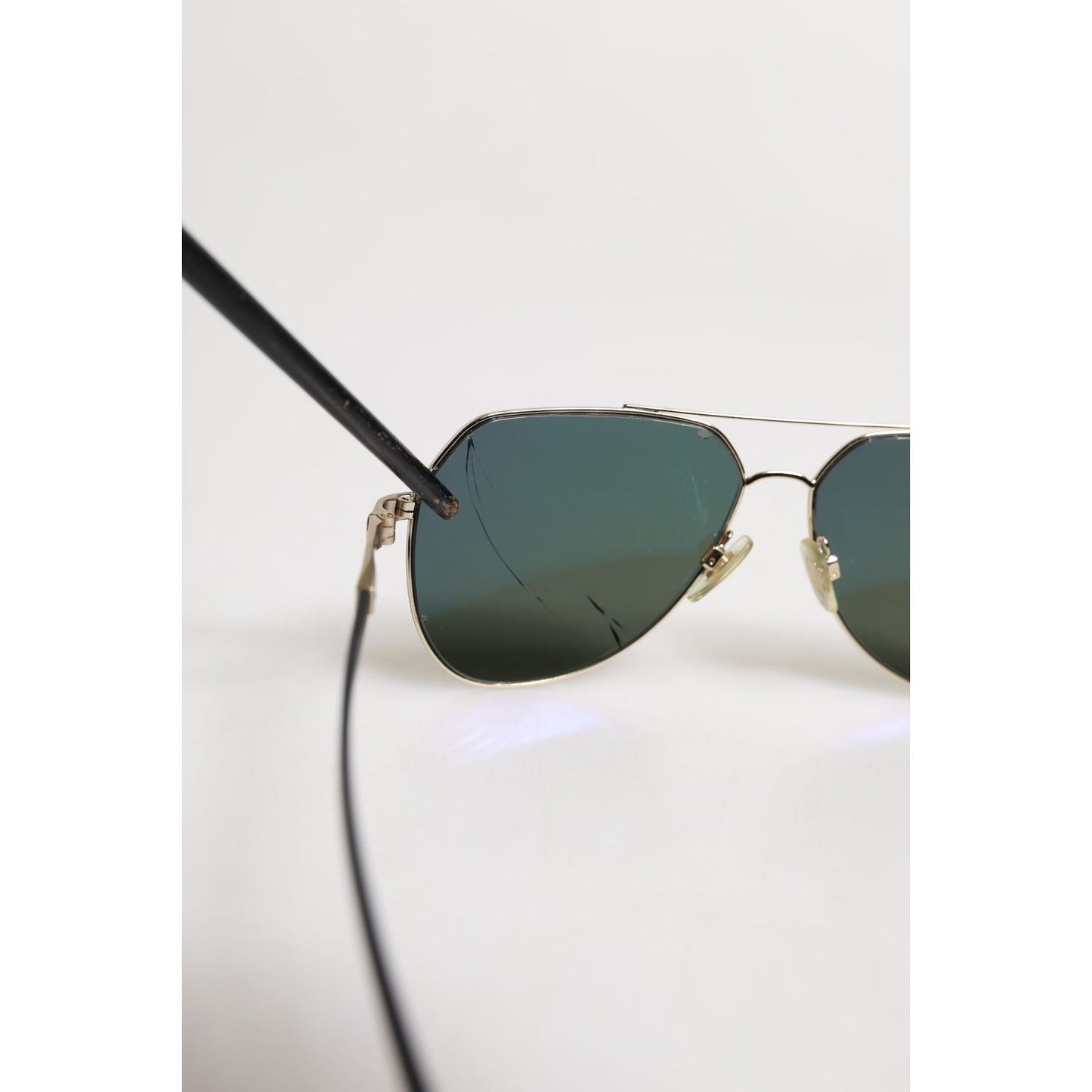 Dolce & Gabbana Black 18K Gold Plated Polarized Steel DG2133K Sunglasses
