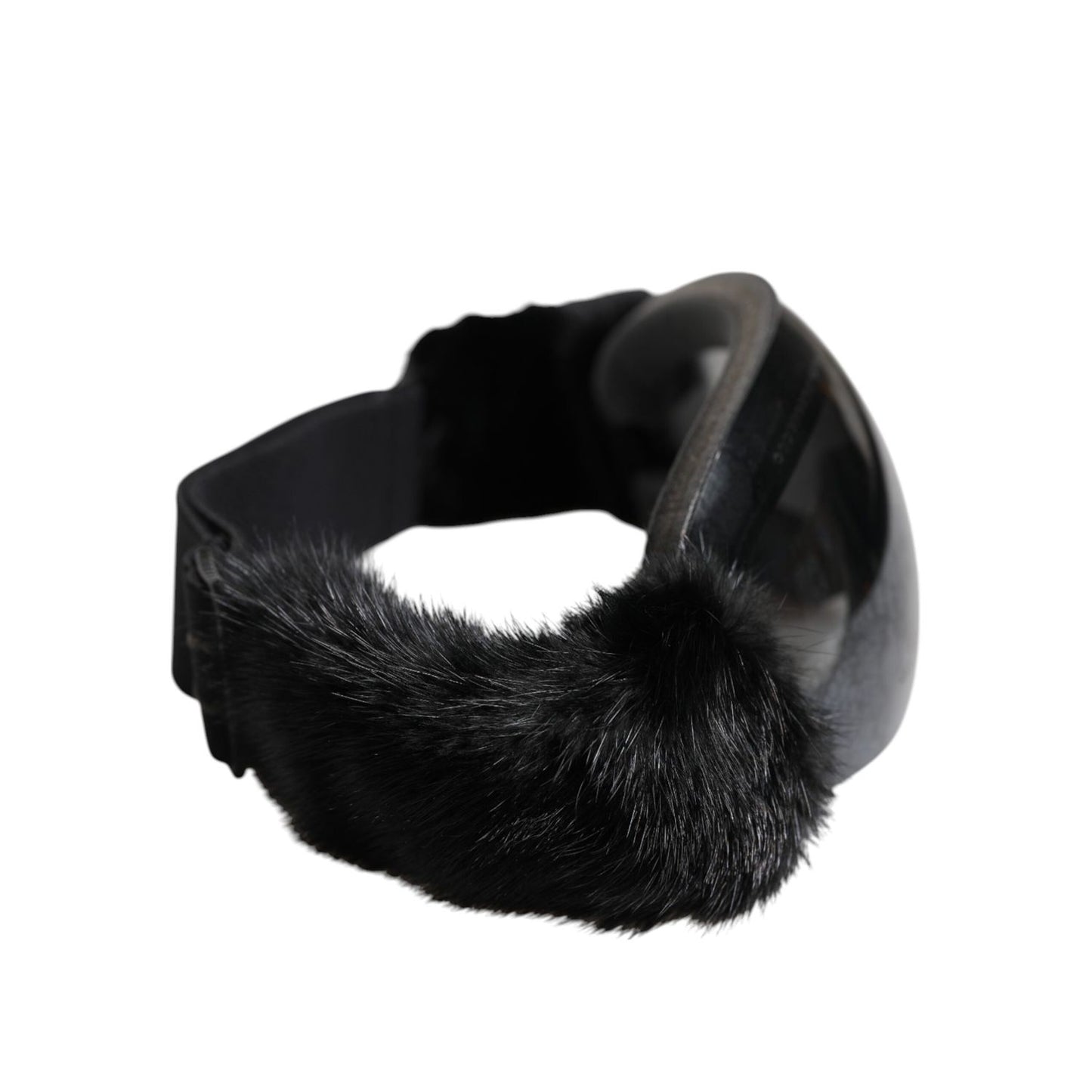 Dolce & Gabbana Black Bi0759 Lace Mirrored Ski Goggles Mask Sunglasses