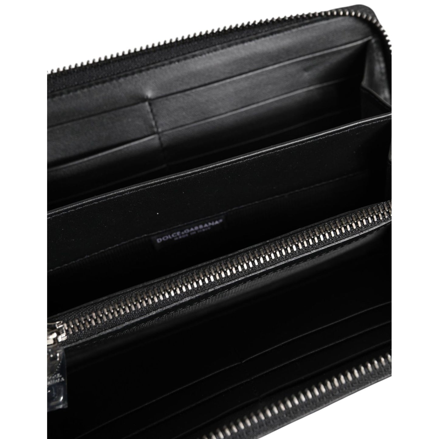 Dolce & Gabbana Black Brown Exotic Leather Men Continental Clutch Wallet