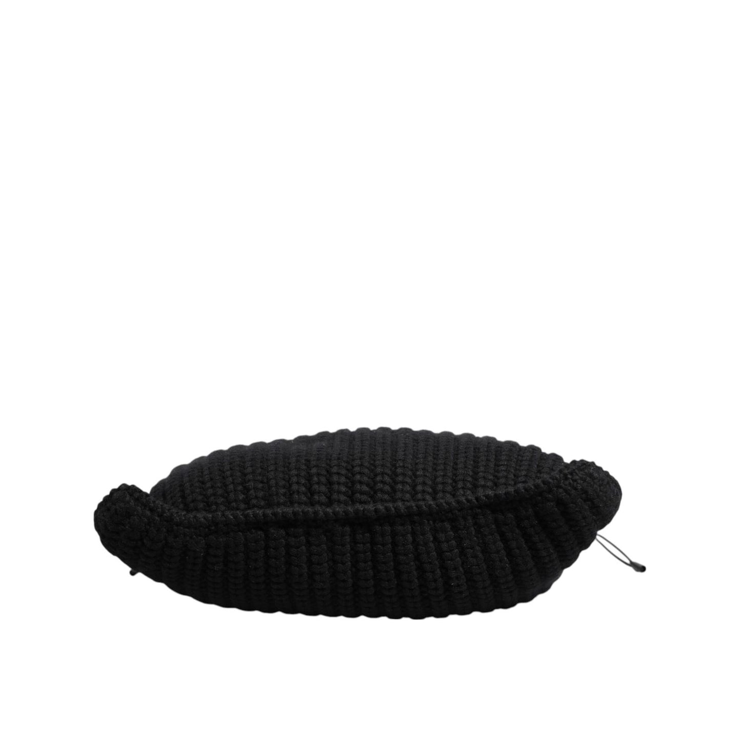 Dolce & Gabbana Black Cashmere Knitted Leather Shoulder Women Borse Bag