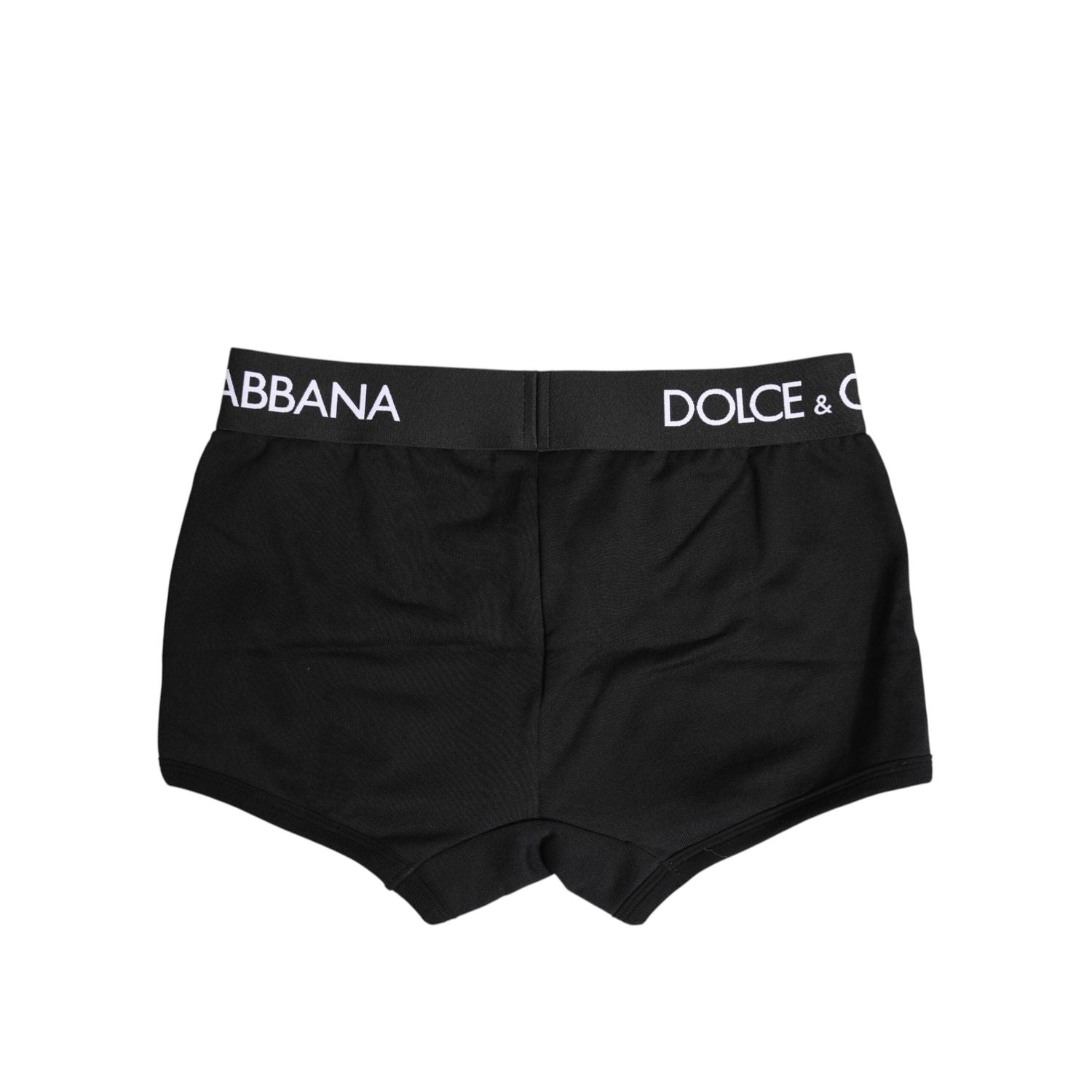 Dolce & Gabbana Black Cotton Stretch Regular Boxer Underwear