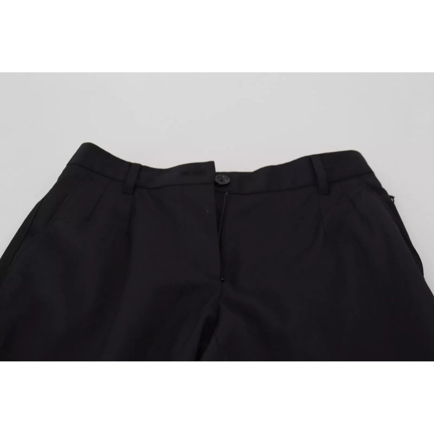 Dolce & Gabbana Black High Waist Skinny Trouser STAFF Pants