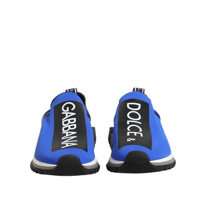 Dolce & Gabbana Blue Logo Low Top Sorrento Sneakers Shoes