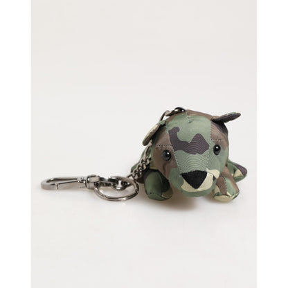 Dolce & Gabbana Camouflage Multicolor Animal Silhouette Keychain Keyring