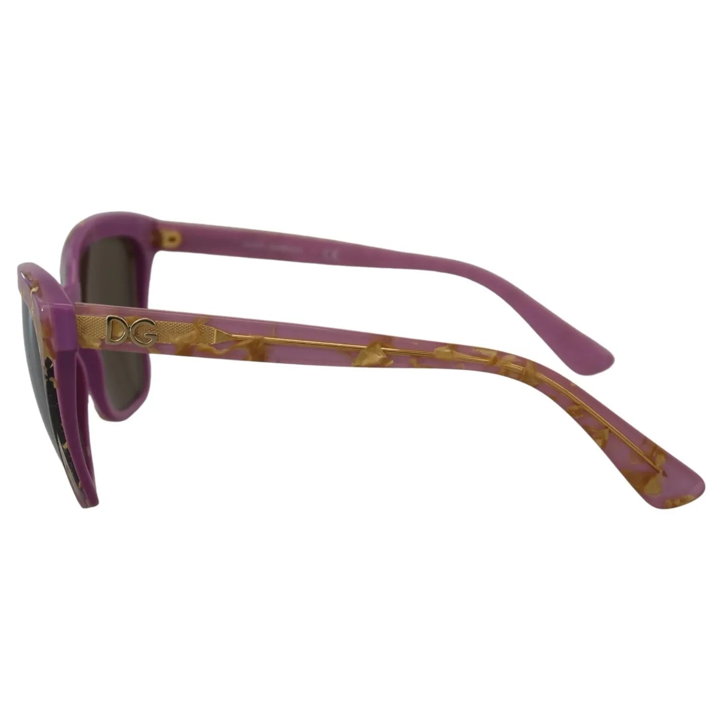 Dolce & Gabbana DG4251 Pink Gold Full Rim Rectangle Frame Shades