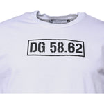 Dolce & Gabbana White DG Logo Cotton Crew Neck T-shirt TSH87409-48