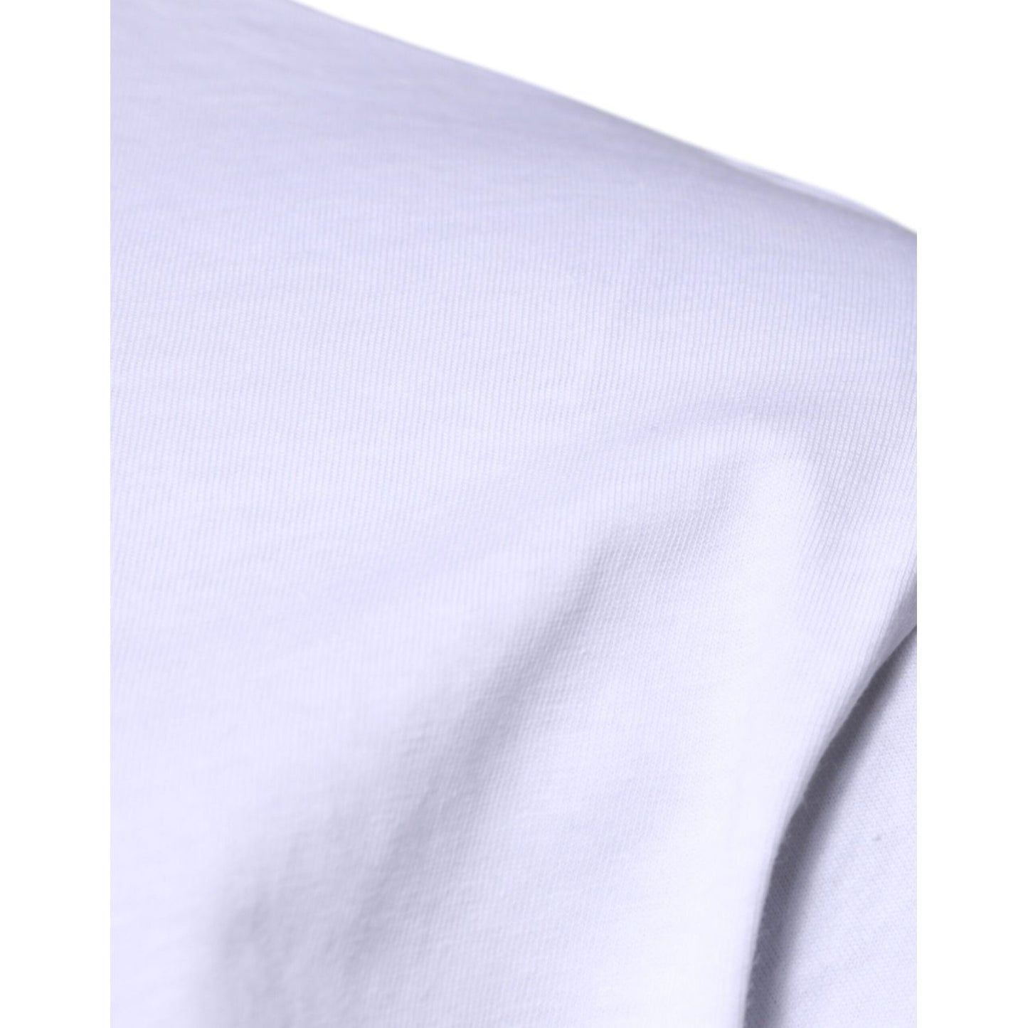 Dolce & Gabbana White DG Logo Cotton Crew Neck T-shirt TSH87409-48