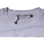 Dolce & Gabbana White DG Logo Cotton Crew Neck T-shirt TSH87410-54