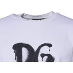 Dolce & Gabbana White DG Logo Cotton Crew Neck T-shirt TSH87520-50