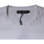 Dolce & Gabbana White DG Logo Cotton Crew Neck T-shirt TSH87520-50