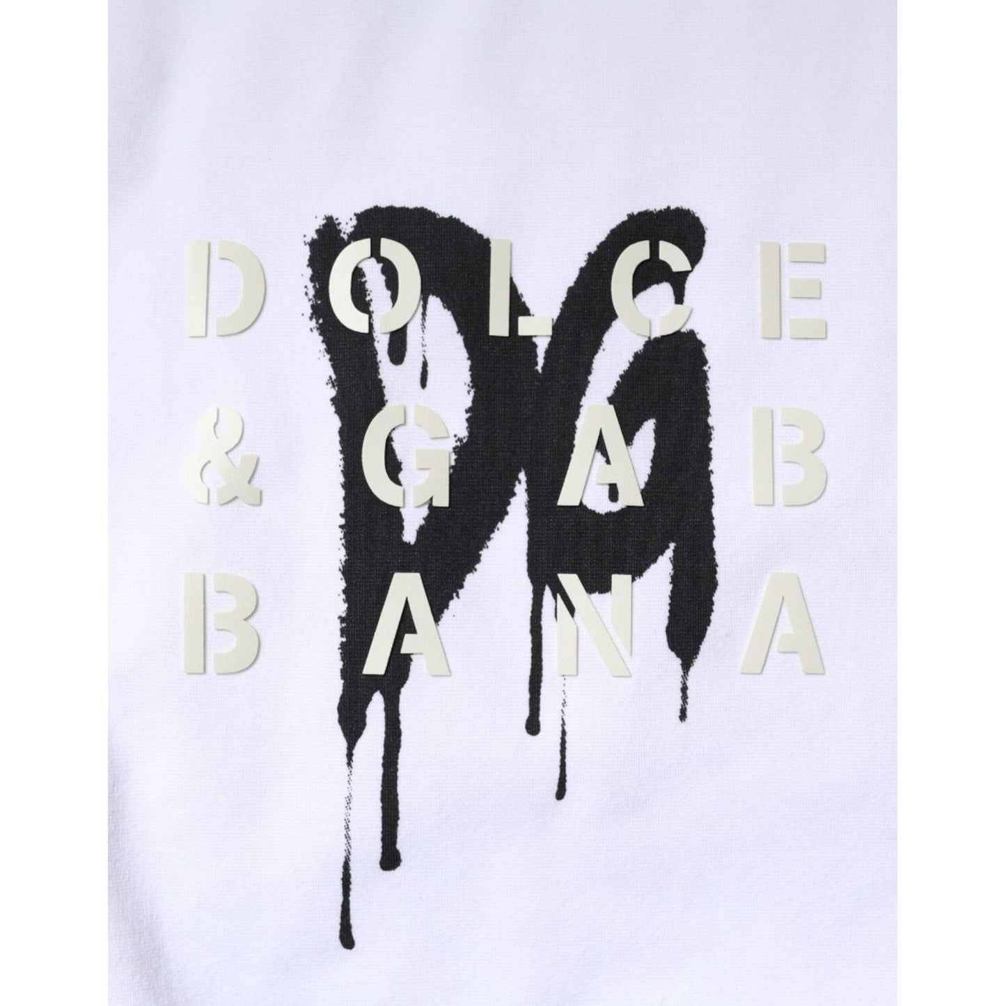 Dolce & Gabbana White DG Logo Cotton Crew Neck T-shirt TSH87521-50