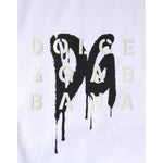 Dolce & Gabbana White DG Logo Cotton Crew Neck T-shirt TSH87521-50