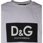 Dolce & Gabbana White Logo Print Cotton Crew Neck T-shirt TSH86868-52