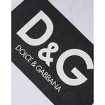 Dolce & Gabbana White Logo Print Cotton Crew Neck T-shirt TSH86874-44