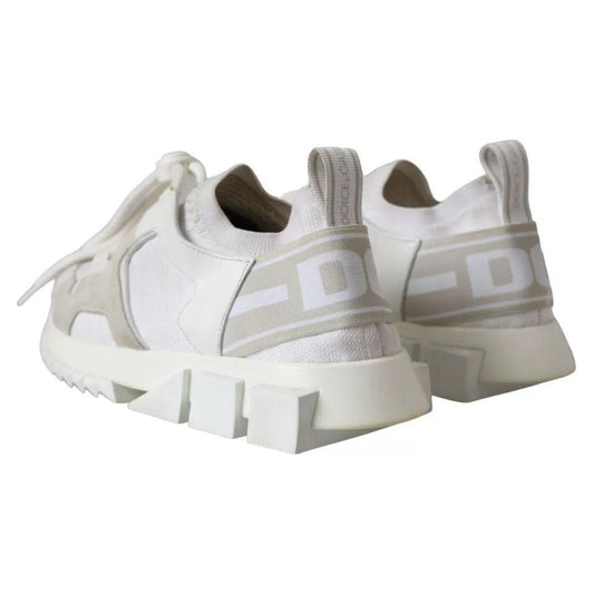 Dolce & Gabbana White Mesh Sorrento Trekking Sneakers Shoes LA11549-35