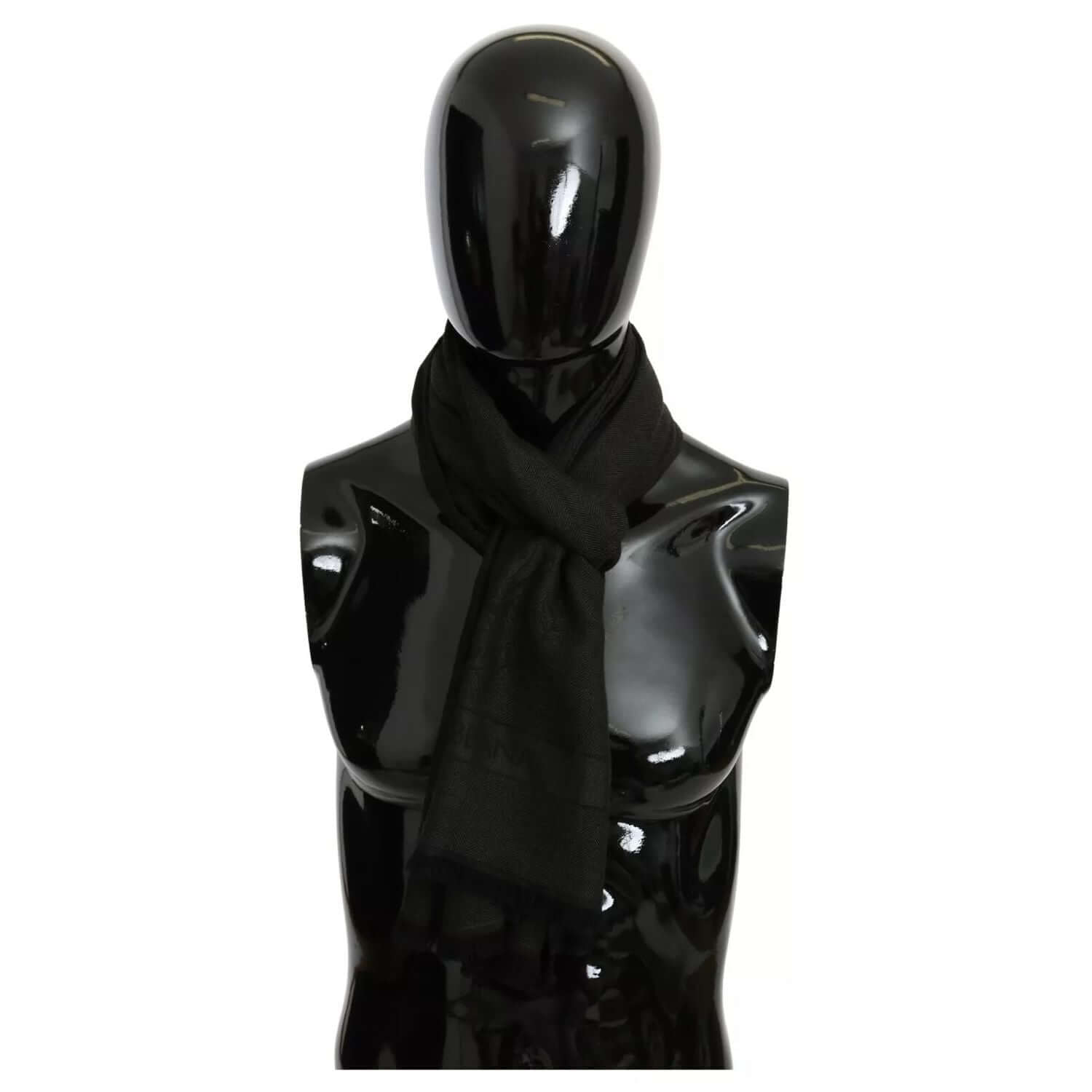 Dolce & Gabbana Green Brown Wrap Cashmere Shawl Scarf