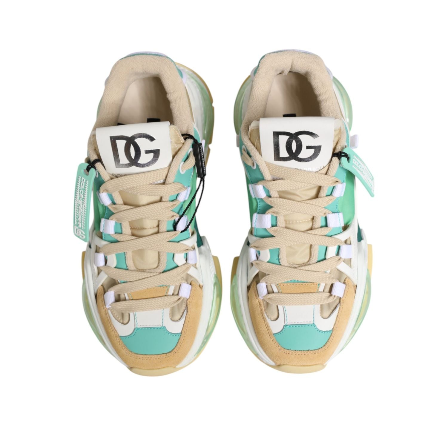 Dolce & Gabbana Multicolor Leather Airmaster Low Top Sneakers Shoes